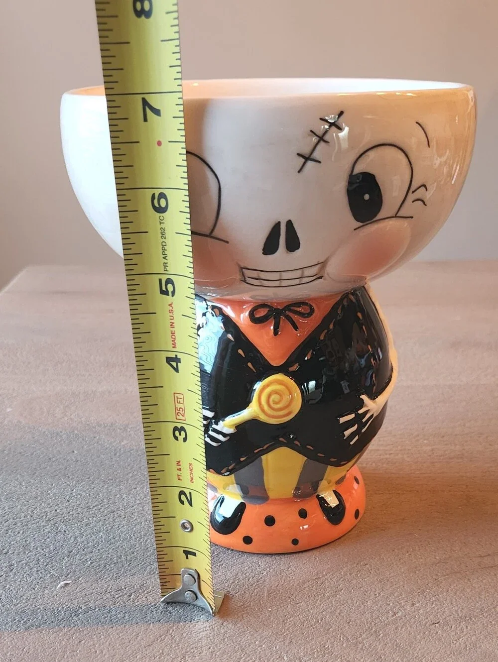 Johanna Parker Transpac Halloween Skeleton Candy Bowl 7